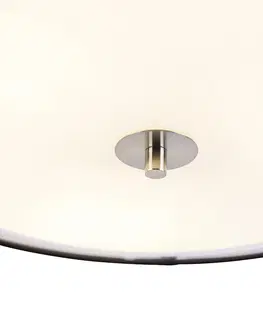 Stropni svitidla Moderní stropní svítidlo černobílé 50 cm 3-světelné - Drum Duo