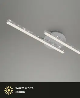 Designová stropní svítidla BRILONER LED stropní svítidlo, 60 cm, 10,5 W, 1400 lm, chrom BRILO 3517-028
