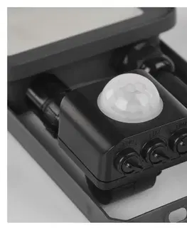 LED reflektory EMOS LED reflektor INOVO s pohybovým čidlem, 20 W, šedý, neutrální bílá ZS2722