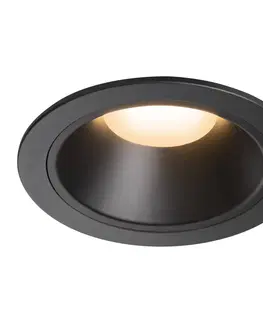 LED podhledová svítidla SLV BIG WHITE NUMINOS DL XL vnitřní LED zápustné stropní svítidlo černá/černá 2700 K 55° 1003991