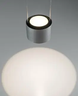 LED lustry a závěsná svítidla PAULMANN LED závěsné svítidlo Aldan 3-ramenné 3x9W černá/hliník kartáčovaný stmívatelné 797.20 P 79720