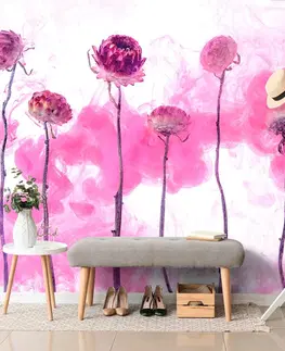 Samolepící tapety Samolepící tapeta květiny s růžovou párou