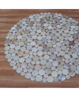 Kožené koberce KARE Design Kusový koberec Circle - béžový, Ø250cm