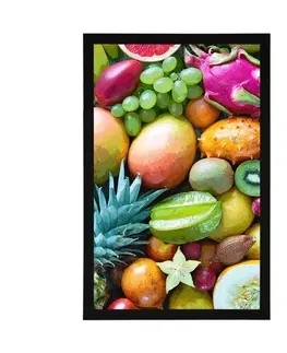 S kuchyňským motivem Plakát tropické ovoce