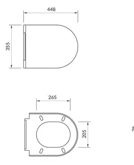 WC sedátka LAUFEN Rámový podomítkový modul CW1 SET s bílým tlačítkem + WC CERSANIT INVERTO + SEDÁTKO DURAPLAST SOFT-CLOSE H8946600000001BI IN1