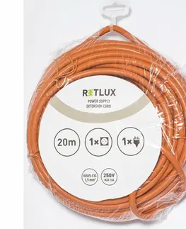 Prodlužovací kabely Retlux RPC 46 Prodlužovací kabel, 1 zásuvka, 20 m