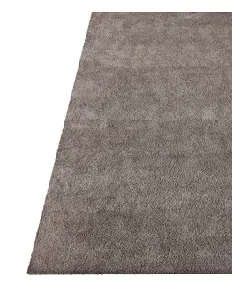 Koberce SHAGGY Moderní huňatý koberec v hnědé barvě