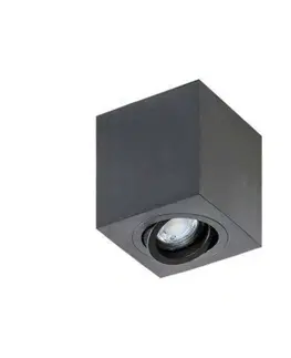 Moderní bodová svítidla Stropní bodové přisazené svítidlo AZzardo Brant Square black AZ2825 GU10 1x50W IP20 9cm černé
