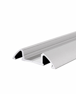 Profily Light Impressions Reprofil přisazený profil plochý AM-01-10 stříbrná mat elox 2000 mm 970301