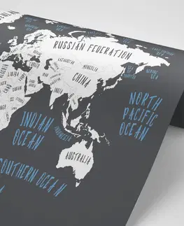 Samolepící tapety Samolepící tapeta mapa světa v moderním provedení