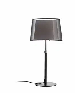 Lampy na noční stolek RED - DESIGN RENDL RENDL ESPLANADE stolní černá/bílá chrom 230V E27 42W R12484