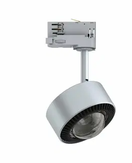 Svítidla pro Paulmann 3fázové kolejnice PAULMANN ProRail3 LED lištový spot Aldan 780lm 8,5W 3000K 230V stříbrná/černá