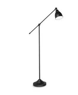 Industriální stojací lampy Ideal Lux NEWTON PT1 NERO LAMPA STOJACÍ 003528