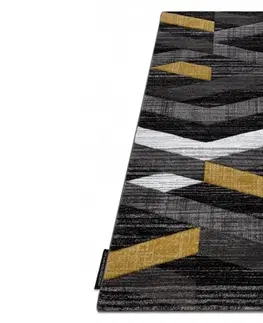 Koberce a koberečky Dywany Lusczow Kusový koberec ALTER Bax pruhy zlatý, velikost 280x370