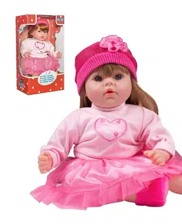 Hračky panenky PLAYTO - Slovensky mluvící a zpívající dětská panenka Tina 46 cm