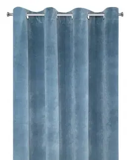 Jednobarevné hotové závěsy Jednobarevné modré závěsy 140X250 cm