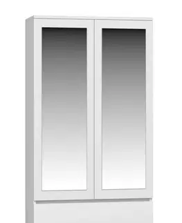 Šatní skříně TP Living Šatní skříň se zrcadlem SS-90 bílá