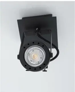 Moderní bodová svítidla NOVA LUCE bodové svítidlo SALVA černý kov GU10 1x10 230V IP20 bez žárovky 9155101