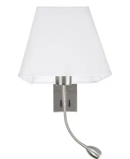 LED nástěnná svítidla Nova Luce Elegantní nástěnná lampa Valencia s LED diodou na flexibilním rameni - 40 W / 3 W LED, chrom NV 8127402