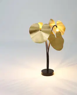 Stolní lampy Holländer LED stolní lampa Controversia se stmívačem, zlatá