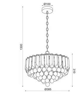 Designová závěsná svítidla ACA Lighting Acryl závěsné svítidlo SF175323PC