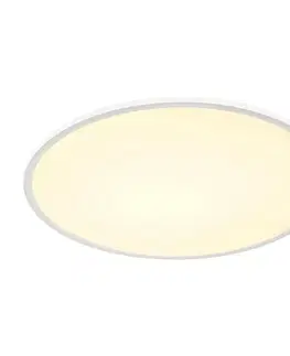 LED stropní svítidla SLV BIG WHITE SENSER 60 DALI Indoor, stropní LED svítidlo kruhové, bílé, 3000K 1003040