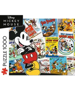 Hračky puzzle TREFL -  Puzzle 1000 - Mickeyho svět / Disney