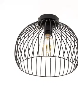 Stropni svitidla Moderne hanglamp zwart 30x26 cm E27 - Koopa