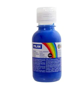 Hračky MILAN - Barva temperové 125ml modrá azurová