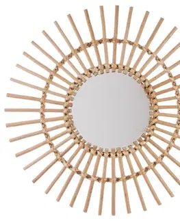 Zrcadla DekorStyle Proutěné nastěnné zrcadlo Sun 58 cm