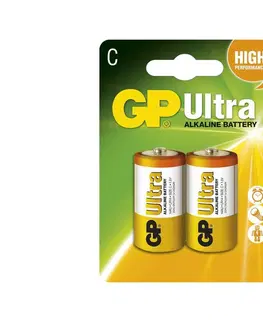Baterie nabíjecí  2 ks Alkalická baterie C GP ULTRA 1,5V 