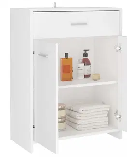 Koupelnové skříňky Koupelnová skříňka DTD deska Dekorhome Bílá