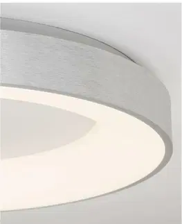 LED stropní svítidla NOVA LUCE stropní svítidlo RANDO THIN broušený stříbrný hliník a akryl LED 50W 230V 3000K IP20 stmívatelné 9353856