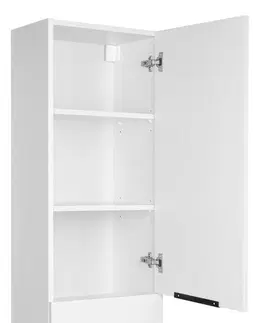 Koupelnový nábytek AQUALINE AKIRA vysoká skříňka 180x40x30cm, bílá AK180