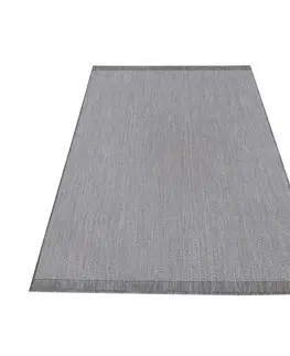 Skandinávské koberce Jenoduchý a elegantní šedý hladký koberec pro všetranné využití Šířka: 80 cm | Délka: 150 cm