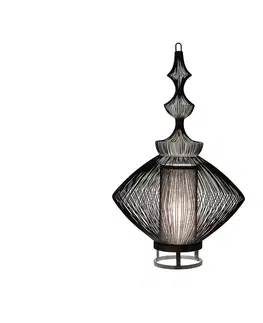 Stolní lampy Forestier Stolní lampa Forestier Opium, černá