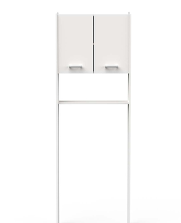 Koupelnový nábytek ALVERNA 3, skříňka nad WC či pračku, bílá