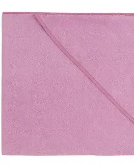 Ručníky Bellatex Osuška pro miminka s kapuckou růžová, 80 x 80 cm