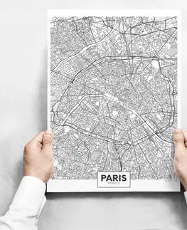 Moderní obrazy Sada obrazů - Map of Paris