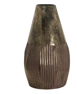 Dekorativní vázy Zlatá dekorační váza s patinou Patt - Ø 22*38 cm Clayre & Eef 6Y4519