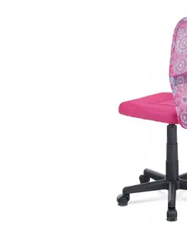 Dětské stoly a židle Dětská kancelářská židle KA-2325 Autronic Růžová