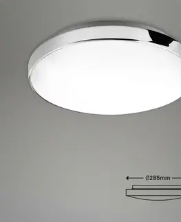LED stropní svítidla BRILONER LED stropní svítidlo, pr. 28,5 cm, 13 W, bílé-chrom BRI 3351-016