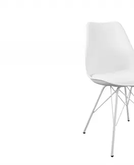 Židle Jídelní židle 4 ks IKAROS Dekorhome Bílá
