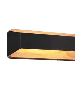 Nastenna svitidla Nástěnné svítidlo černé 35 cm včetně LED 3-stupňově stmívatelné - Tyko