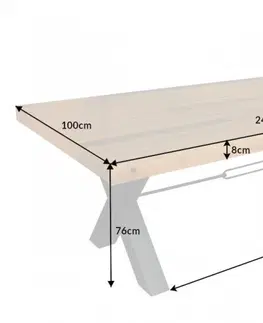 Jídelní stoly Jídelní stůl THETIS Dekorhome 240x100x76 cm