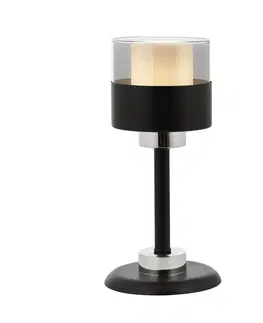 Stolní lampy Avonni Stolní lampa ML-4288-1BSY z kovu a skla
