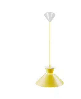 Závěsná světla Nordlux Závěsné svítidlo s kovovým stínidlem, žluté, Ø 25 cm