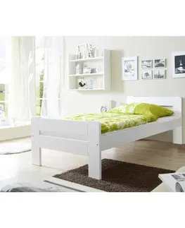 Jednolůžkové postele Lakovaná Postel Z Masívu Bert - 100x200cm