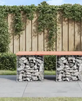 Zahradní lavice Zahradní lavice gabionový design 103x44x42 cm masivní douglaska
