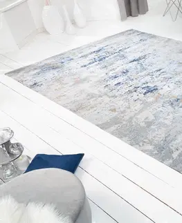 Koberce LuxD Designový koberec Jakob 350 x 240 cm šedo-modrý